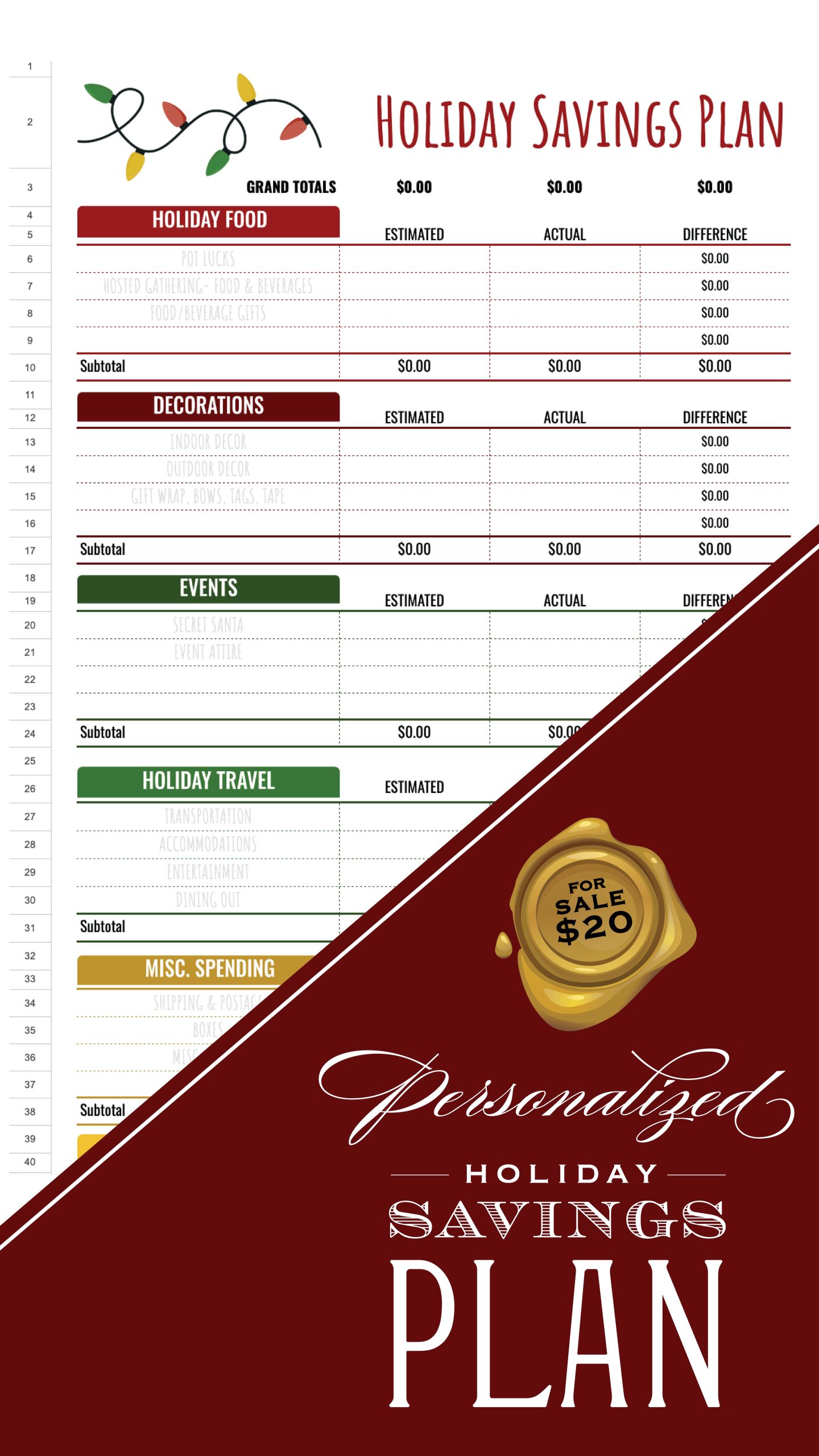 Holiday Savings Plan