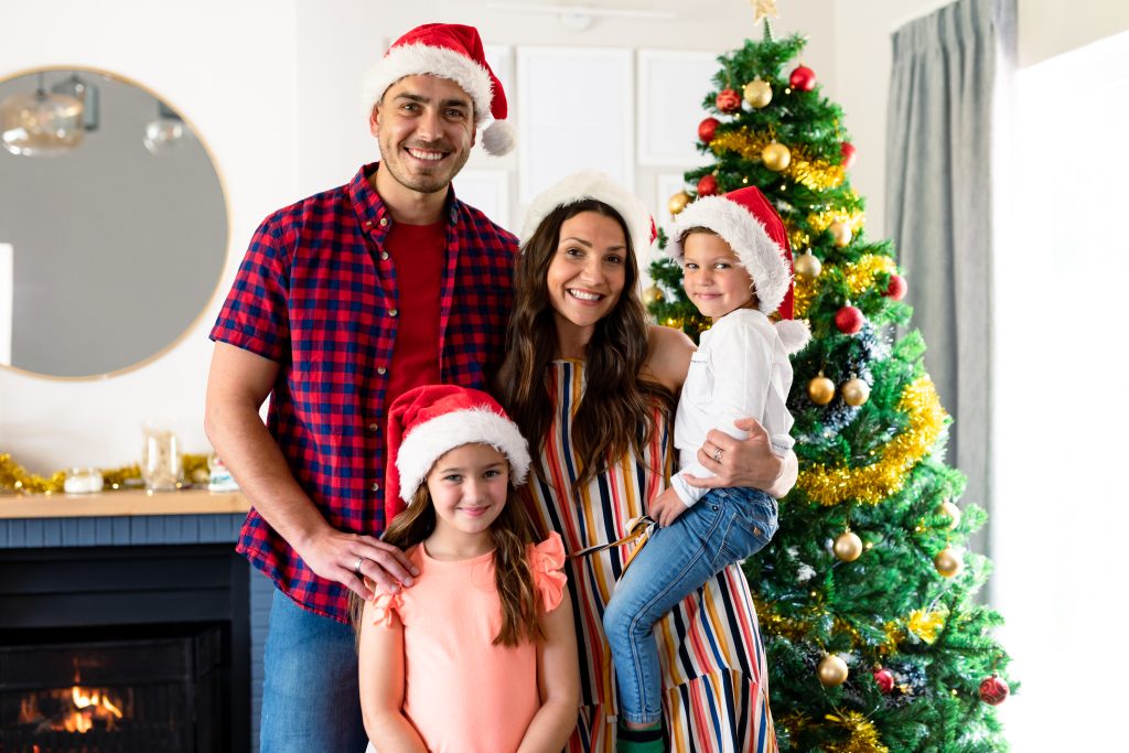 happy family at christmas